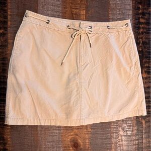 Women’s Dockers Skorts Khaki Size 14 Twisted Rope Belt Casual Comfortable